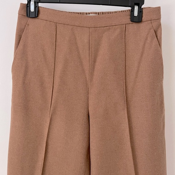 Vince Wool Blend Brushed Mid Rise Easy Pull-On Pant in Dark Beach Corpcore - Picture 8 of 14